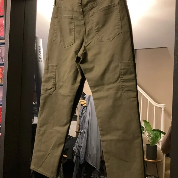 (Lori) Banana Republic Olive High-Rise Slim Pants - Picture 5 of 9